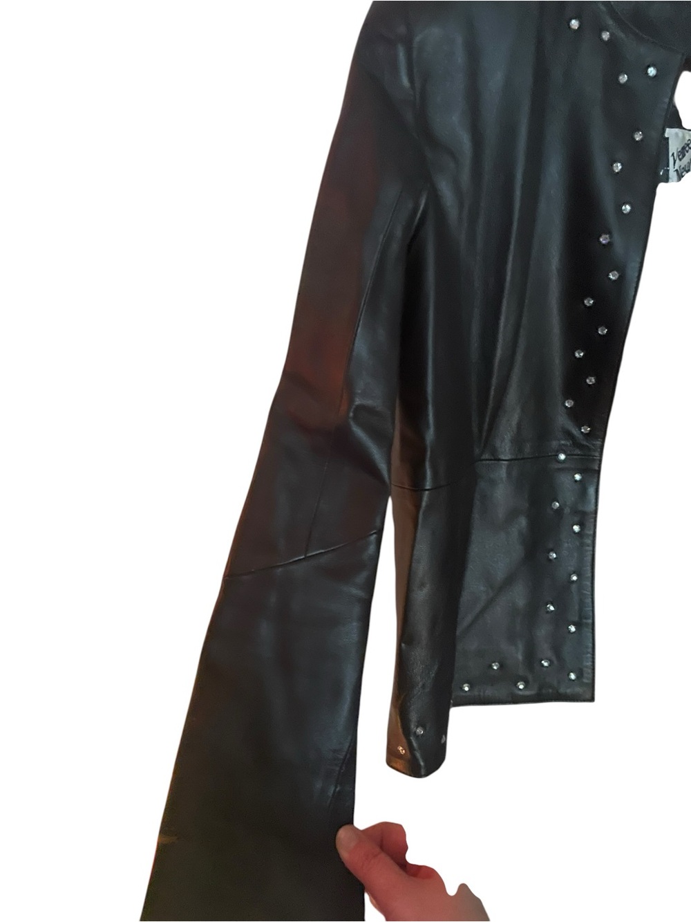 Venee New York Vintage Studded Leather Jacket - Size Medium - Moto Chic - Picture 7 of 11